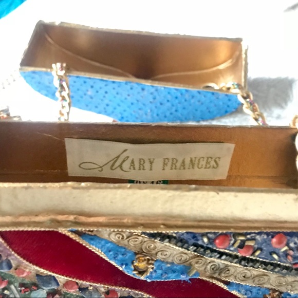 RARE Vintage Mary Frances Vibrant Wooden Purse✨ - Picture 4 of 4